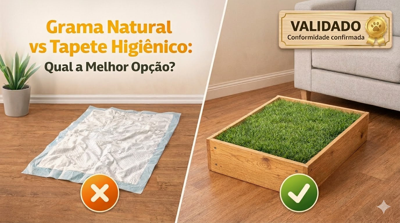 Grama Natural vs Tapete Higiênico: Qual a Melhor Opção?